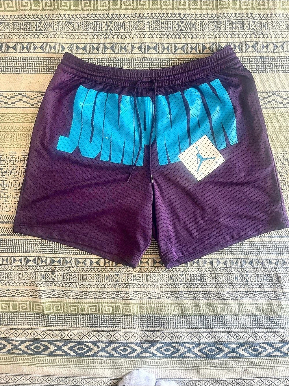 Jordan Jumpman Classics Mesh Shorts Purple & Blue XXLarge